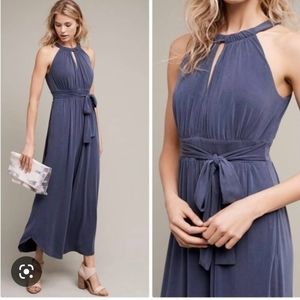Anthropologie Moulinette Soeurs Ereminta Jumpsuit, blue, size small